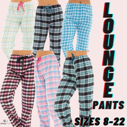 Ladies flannel woven lounge - woven,