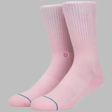STANCE - Icon Crew Socks - Pink - Casual Unisex Arch Support Crew Socks