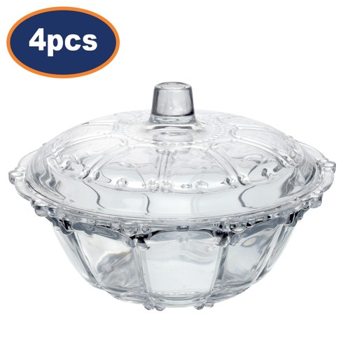 Glass candy jar lidded box - candy,