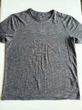 All Saints Men’s Short Sleeve T Shirt Grey Fleck Size Large Cotton Lightweight