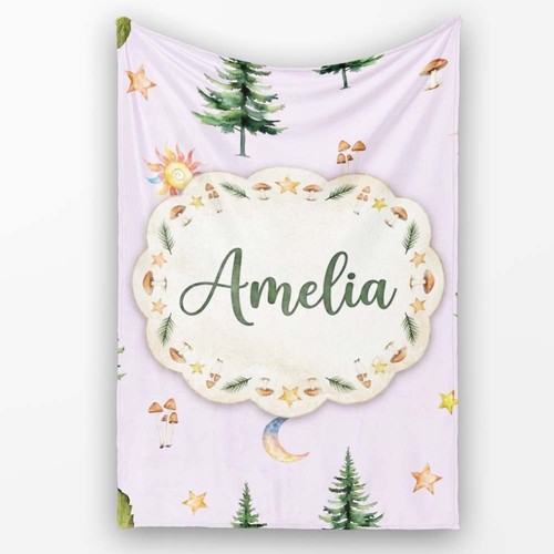 Soft fleece blanket watercolor - soft,