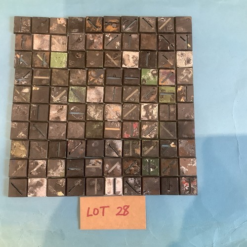 20mm square wargaming bases - square,