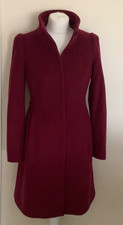 Coast coat 8 wool cashmere mix lined wine burgundy
