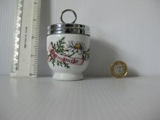 RARE VINTAGE ROYAL WORCESTER EGG CODDLER COUNTRY KITCHEN METAL THREAD