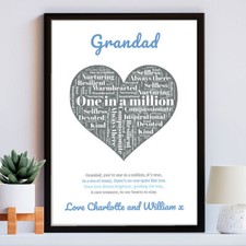 Granddad Print Gift Christmas