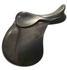 17 inch New Black Carlton English spring Tree Jumping GP saddle  medium fit
