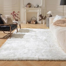 Fluffy Rugs Faux Sheepskin Rug Living Room Bedroom Shaggy Soft Carpet Floor Mat