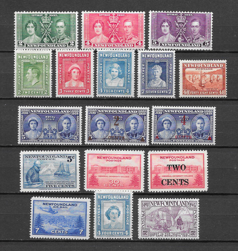 Newfoundland kgvi 1937 1947 - newfoundland,