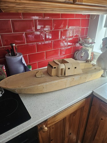Large model boat ww2 - large,