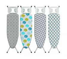 Adjustable & Foldable Ironing Board 122x38cm with Washable Cover & Non-Slip Feet