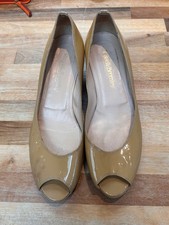 Russell & Bromley Green Open Toe Wedges size 7