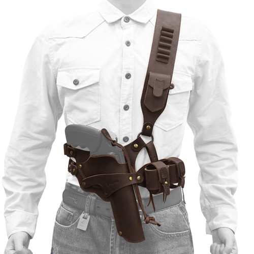 New leather shoulder gun - leather,