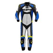 Spidi Tronik Wind Pro MOTORCYCLE motorbike RACE SUIT BLUE UK 46" RRP £1,500