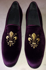 Men's Handmade Purple Velvet