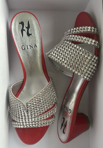 Gina red leather - shoes, 5