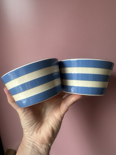 Two cornish ware pots - two,
