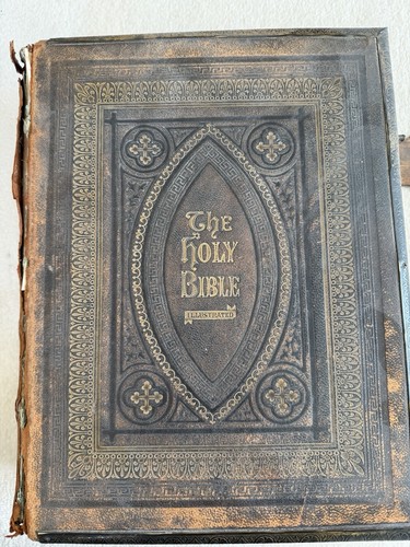 Antique victorian family bible - antique,