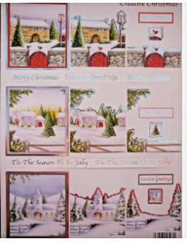 Christmas fun die cut 3d - a4,