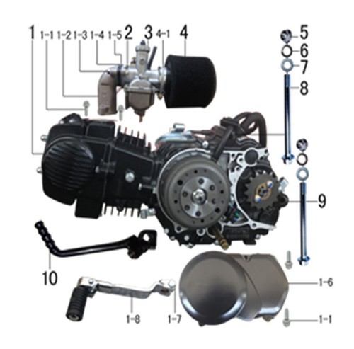 M2r rf125 pit bike 44mm - pit,