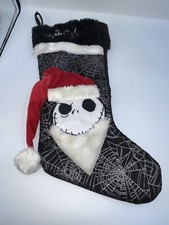 Disney Parks The Nightmare Before Christmas Jack Skellington Stocking Bag Sack