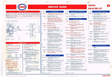 VAUXHALL VIVA HB 1600 1600GT SALOON ESTATE 1968-70 MAINTENANCE/LUBRICATION CHART