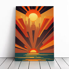 Art Deco Ocean Sunset No.1