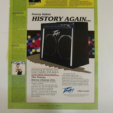 vintage 22x30cm magazine cutting PEAVEY STEREO CHORUS 212