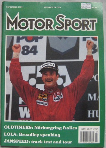 Motor sport magazine september - sport,