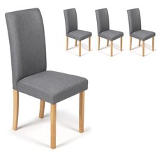 4 Grey Marl Fabric Dining