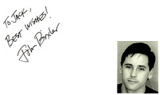 John Bixler Signed Auto 3x5