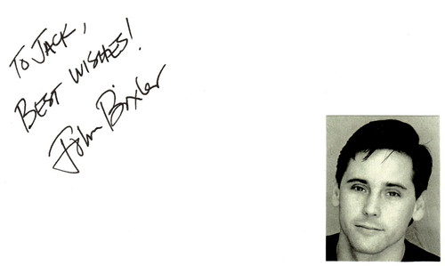 John bixler signed auto 3x5 - john,