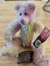 Russ Mohair Collection Lou Lou Vintage Edition Jointed Teddy Bear with Tags 15cm
