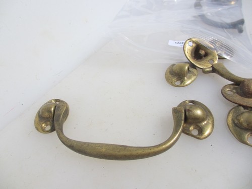 Vintage brass drawer drop - drawer,