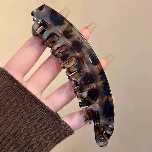 Tortoiseshell banana hair clip - banana,