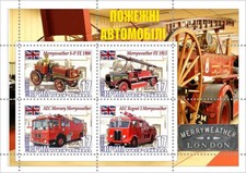 Stamp block Fire fighters