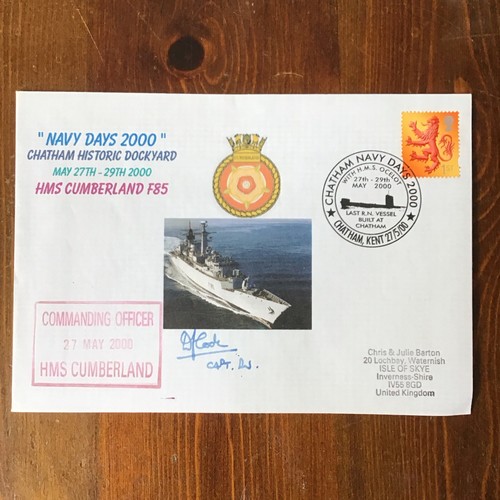 Hms cumberland signed - hms,