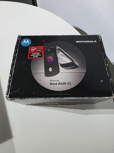 New motorola razr black - new,
