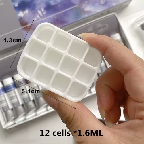 Grid white plastic paint - 12,