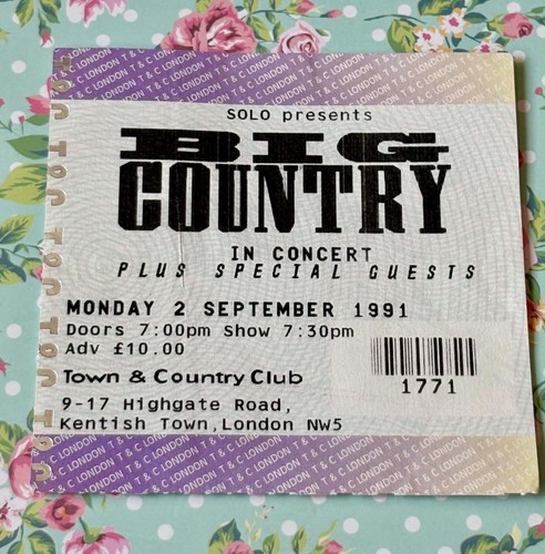 Big country concert ticket - country,