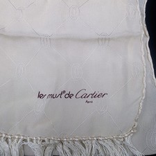Authentic Vintage "Must de Cartier" Cartier Scarf Silk France 1960s-1970s