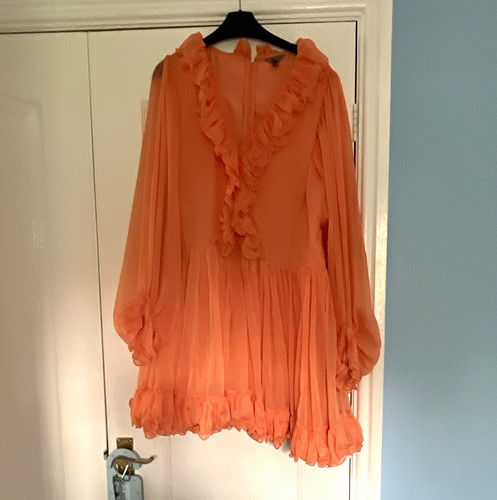 Womens orange ruffle - womens,