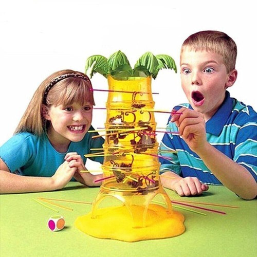 Falling tumbling monkey family - falling,