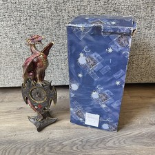 Red Dragon Clock On Stand New