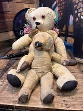 Rare Pair of Antique Jointed