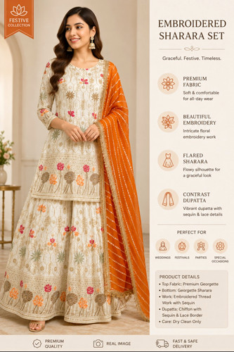Women embroidered sharara - women’s,