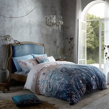 Clarissa Hulse Bedding Tania's Garden Dusk Blue Duvet Cover Set 100% Cotton