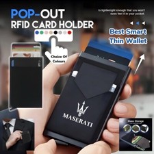 Rfid Cards Holder Thin Wallet - Will Make A Nice Gift Choice Of 4 Colours