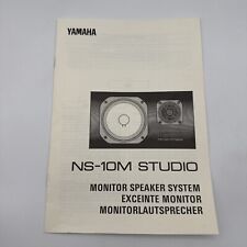 YAMAHA NS-10M STUDIO Monitor Speaker System Manual Original Vintage