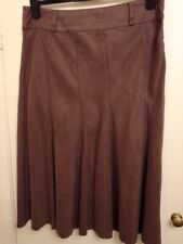 Ladies Brown Linen Skirt Size 14 By TU @ Sainsbury's.