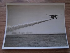 LYSANDER SMOKE SCREEN ARMY COPERATION  -  WW2  PROPAGANDA PHOTOGRAPH